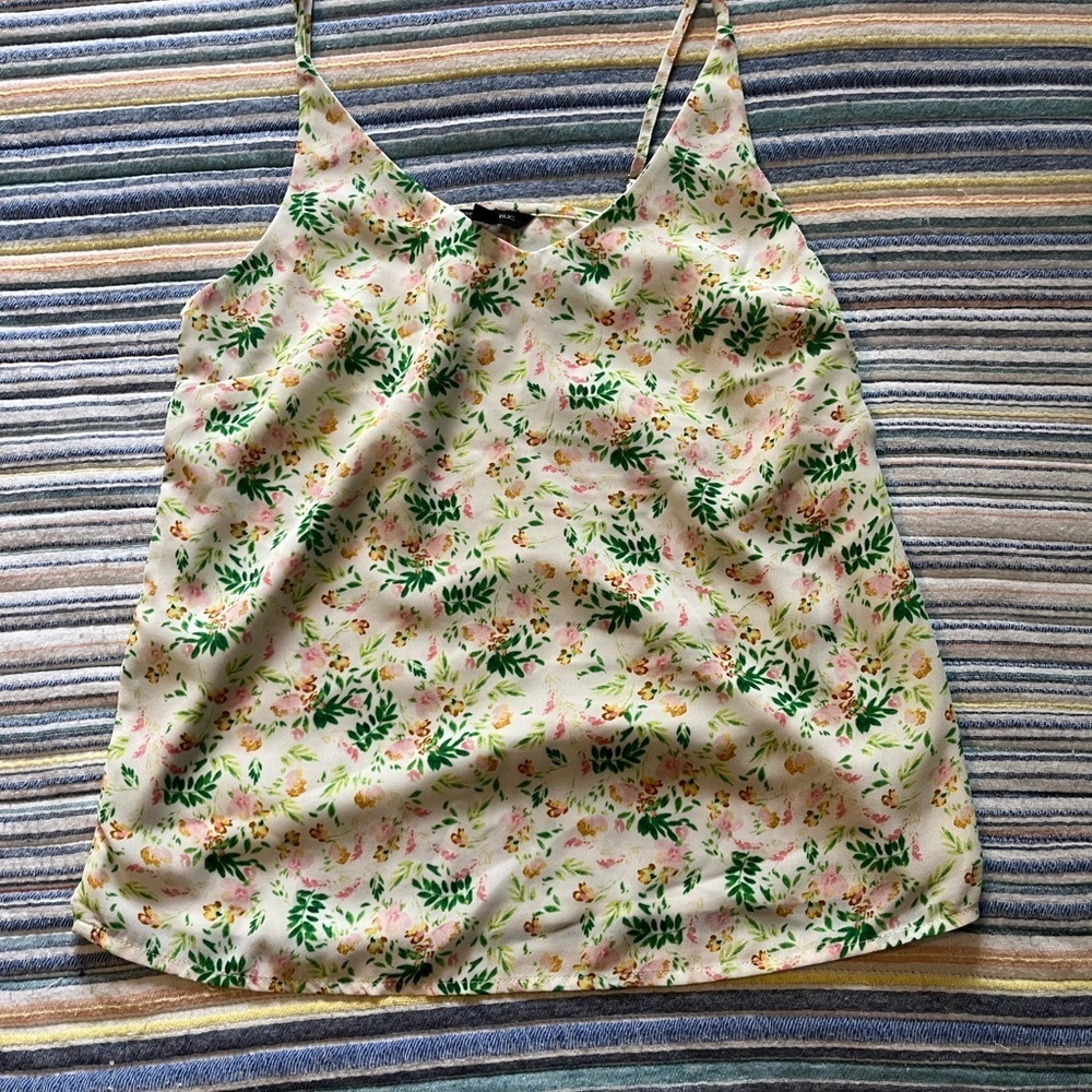 Banana Republic Pink and Green Fitted Camisole Top - Picture 4 of 7